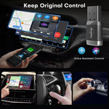 Wireless CarPlay/Android Auto Adapter Plug & Play Wireless CarPlay & Android Auto Adapter USB Dongle for Factory Wired Cars