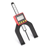0-80mm 0.01mm LCD Digital Display Height Depth Gauge with Magnetic Feet, ABS Material, Black+Red+Silver, 0-50mm Hole Depth,