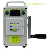 Hand Crank Generator Outdoor Portable Multifunction Hand Cranked Generator 220V 12V 5V Charging for Phones Laptop Lantern