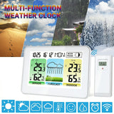 Smart Color Display Weather Forecast USB Thermometers Humidity Trend Monitor Time Calendar Alarm Clock Moon Phase Sensor -40°C