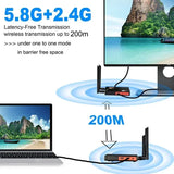 200m Wireless Extender 1 2 3 4 Screen Share 250m Wireless HDMI Video Transmitter and Receiver for STB Camera PS4 Laptop PC To TV