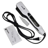 Black Titanium Tourmaline Steam Hair Straightener – Professional Fast Steamer & Flat Iron, Non-Damaging for All Hair Types