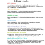 Hot Selling 7 Colors PDT Led Mask Facial Light Therapy Skin Rejuvenation Device Spa Acne Remover Anti-Wrinkle BeautyTreatment