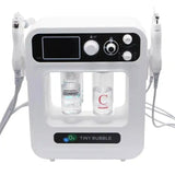 New 4 in 1 Hydrogen Oxygen Small Bubble Facial Beauty Machine H2O2 Hydro Dermabrasion Rejuvenation Tightening Skin Care Face Spa