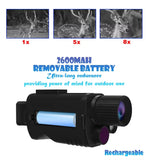 Z9001 Night Vision Binoculars 4K Night Vision Goggles 1.54 inches 5X Optical Zoom 8X Digital Zoom Rechargeable Battery