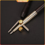 DIY Craft Adjustable Crease Edger  3 in 1 Leather Groover Tool Set (1.0-1.5-2.0mm) for Stitching Leather Groover Tool