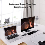 Ezcap 4K 60HZ HDMI Loop Video Capture Card 2Kp30 1080P HDMI To USB 3.2 Live Streaming Game Recording Box Mic Audio Line in Input