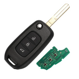 Car 3 Buttons Folding Remote Control Key For Renault Megane 3 PCF7961M 4A Chip 433Mhz HU56R Key Blade