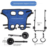 Adjustable Dog Wheelchair Hind Limb Hind Leg Disabled Pet Cat Dog Mobility Aid Trolley Legs Rehabilitation Light Pet Walk Tools