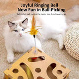 New Flexible Combination Cats Toy Features Track 3 Balls Teaser Wand Playing