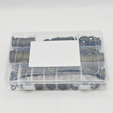 240pcs/Box M6-M30 High Press Hydralic Rubber Oil Pip Bonded Washer Metal Drain Plug Gasket Fit Combined Automotive Sealing Ring