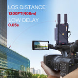 400M Dual HDMI Wireless Extender Audio Video Transmitter and Receiver Support Battery Camera Live Streaming Laptop To TV Monitor