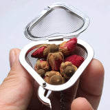 20pcs Stainless Steel Tea Strainers Heart Shaped Loose Tea Infuser Ball with Chain Hook