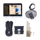-Wifi Enabled 4.3-Inch LCD Visual Cat' S Eye Peephole Camera Night Vision 1080P Digital Door Detector Home& Outdoor Use