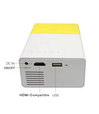 YG300 LED Mini Projector HD 320x240p compatible with HDMI USB TF Audio home Multimedia Player Smart projector Portable Travel