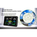 7.5-Inch Weather Clock Weather Forecast Indoor Outdoor Temperature And Humidity Meter Weather Station 2025 New