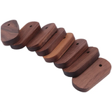 GW-Retail Display Price Tag Stands Set Kit With Handmade Walnut Wood Tabletop Merchandise Pricing Displays
