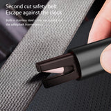 Mini Emergency Window Breaker Aluminum Alloy with Base Car Broken Window Hammer Portable Multifunctional Field Self-rescue Tool