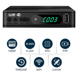 HD TV Boxs DVB-T2 TV Tuner Digital TV Decoder Terrestrial Satellite TV Receiver HEVC DVBT2 H. 264 USB Set Top Box