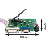 N101ICG 10.1inch 1280X800 400nit IPS LCD Display and DVI VGA Driver LVDs Board