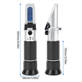 Yieryi 0~40% Brix 0~25% Alcohol Double Scale Wine Refractometer Handheld Sugar Concentration Meter ATC