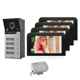 7 inch Monitors 2/3/4 Apartment/Family Video Door Phone Intercom System Wide angle Doorbell Waterproof HD Camera Access Control