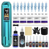 Wireless Tattoo Guns Full Kits Long-lasting Micropigmentation Full Kit Battery Tattoos Pen Machine Professional Tattoos Material