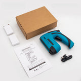 3.7V Electric Nail Gun Li-Ion Mini Brad Nailer Industrial Grade Cordless Staple Gun Brad Naile with USB Charger & Staple & Nails