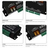 3X 8CH LED Strip Signal Amplifier,WS2812 5V SPI TTL Signal Output For WS2811 WS2815 SK6812 Pixels LED Light DC524V