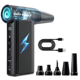 Mini Fan, 130000RPM Compressed Air Duster, Powerful Cordless Blower For Electronics And Home Appliance Cleaning