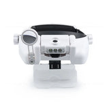 Professional Tattoo Supplies Head Loupe Magnifying Glass Aesthetic Tattoos Accessories Portable LED Lighted Headband Device