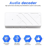 (BAAY) Type-C Audio CT7601PR+ES9039Q2M Decoder Small-Diameter DAC Lossless Portable Headphone HiFi Amplifier Sound Card Silver