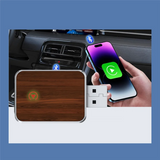 Carplay Adapter 2In1 Mini Wired To Wireless Plug And Play For IOS Android Carplay Black