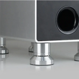 Speaker Isolation Stand Lead Alloy Adjustable Tray Pad  Ball Foot Speaker Stand Isolation Feet Spike Black Easy Install