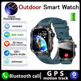 HT29 Smart Watch With Flashlight Air Pressure Altimeter Barometer SOS Healty Monitor GPS Motion Track Outdoor Sports Smartwatch
