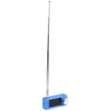 ! SI4732 Portable Radio 10Khz-180Mhz SMA Interface Telescopic Antenna LSB USB AM FM Mini Pocket Radio, Receiver Blue