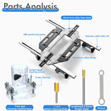 Door Cabinet Jamb Router Hinge Installation Door Hinge Template Hole Guide Jig Woodworking Hole Opener Positioning Slot Locator
