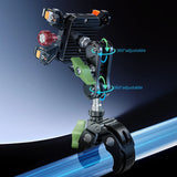 LanParte Vacuum Adsorption Five-claw Metal Car Phone Holder for Off-road Vehicle Phone Bracket Suitable for 6.1-7.2 Inch Phones