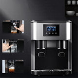 Commercial & Household Ice Maker - Automatic Bullet Ice Cube Machine (Low Energy Consumption, 25kg/24H Output, Compact Design）