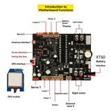 ABLD TXG4 Remote Controller 1.54Inch Color Display GPS Control 6-12V Receiver Board For RC Bait Boat