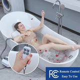 Electric Bubble Massage Mat - Waterproof & Anti-Slip Full Body Spa Mat for Bathtub with Wireless Remote Control (Home Relaxation