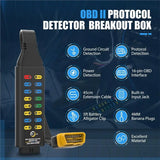 OBDII Protocol Detector For Monitoring Communication Grounds OBD Breakout Box For Professional Automotive Diagnostics
