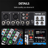 AF7 Mixer Analog Mixer Merged Digital Sound Card 7 Channels Personalized Function Settings Analog Mixing Console
