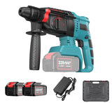 21V Rechargeable Brushless Electric Hammer Impact Drill 900W 60.4ft-lb Max Torque DIY Household Power Tool