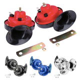 12V Snail Air Horn 48W Waterproof Air Motorcycle Horn 300DB Auto Snail Horn Super Loud Horn for Motorcycle Car Truck SUV Boat