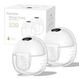 A New Double Breast Pumps 4 Modes 12 Level Portable Hands-Free Silicone Breast Pump S39 Wearables Electric Breast Pumps