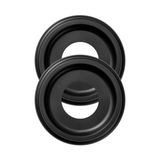NEW ARRIVAL 2 Packs Molded PU Ceiling Medallions 10 Inch OD X 4 Inch ID (Fits Canopies Up To7-1/4 Inch) Black