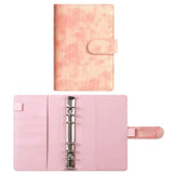 Save Money A6 Budget Binder PU Leather with Zipper Cash Envelopes Budget Planner Organizer Cashew Flowers Expense Sheets