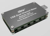 New T50N USB Dual channel Power Monitor PD QC3.0 QC2.0 Tester Meter Voltage Current Capacity table with Stainless steel Case