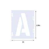 Letter Stencils 2 inch Reusable Letter and Number Stencils Craft Stencils and Templates for Painting on Wood Fabric Wall Rock